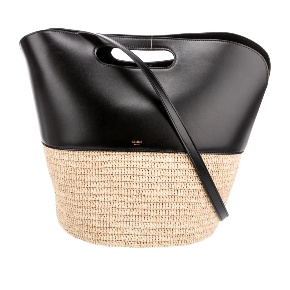 NWT Celine Raffia Basket Bag